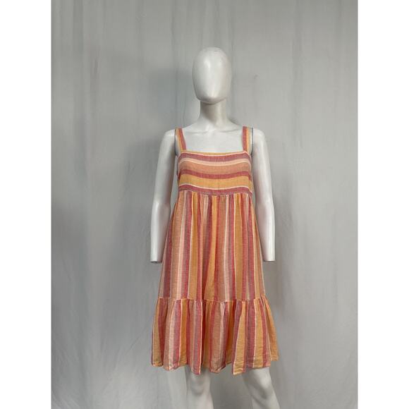 Rails 'Amaya' Orange Linen Top Size S - Picture 1 of 4